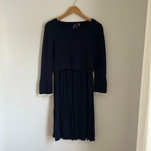 Seraphine Navy Maternity Dress